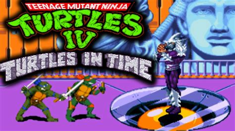 TMNT IV: Turtles in Time SNES Playthrough Longplay - YouTube