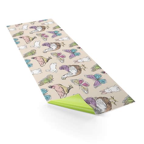 Fluffy Layers Bunnies and Butterflies Yoga mat | Fluffy, Personalized yoga mat, Butterfly