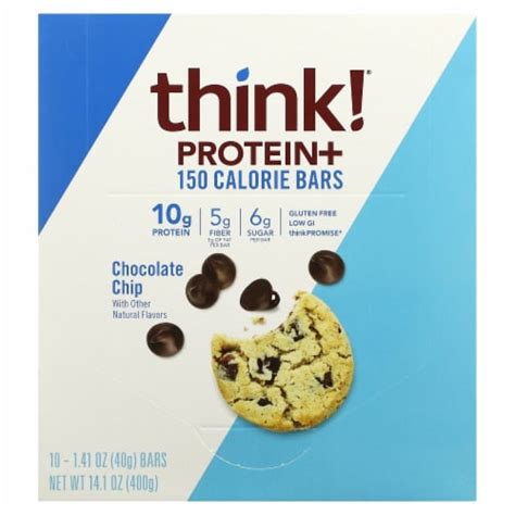 think! Protein Bars Chocolate Chip Snack Bars - 10 Count, 10 ct - QFC