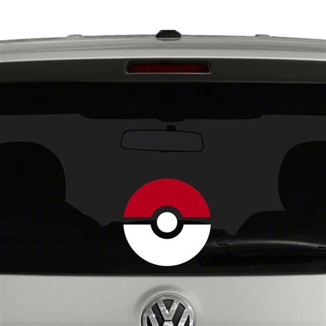 Pokemon Pokeball Vinyl Decal Sticker | Vinyl decals, Pokemon, Custom vinyl