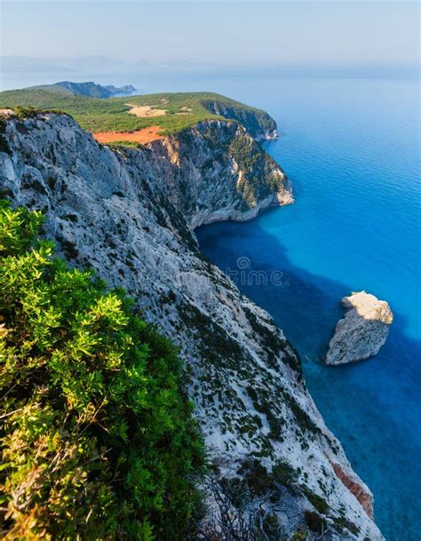 South Cape of Lefkas Island, Greece Stock Photo - Image of haze, cape ...