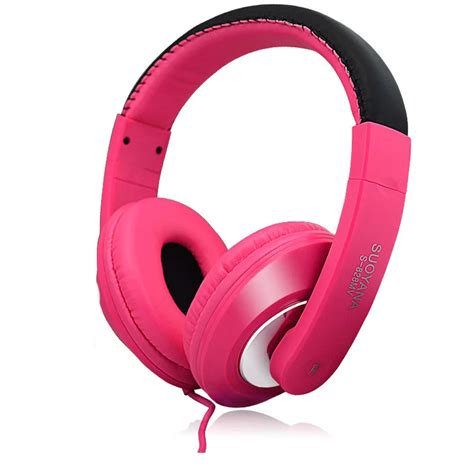 2m High Quality Pink Color Wired Headphone 3.5mm Plug Gaming Headset ...