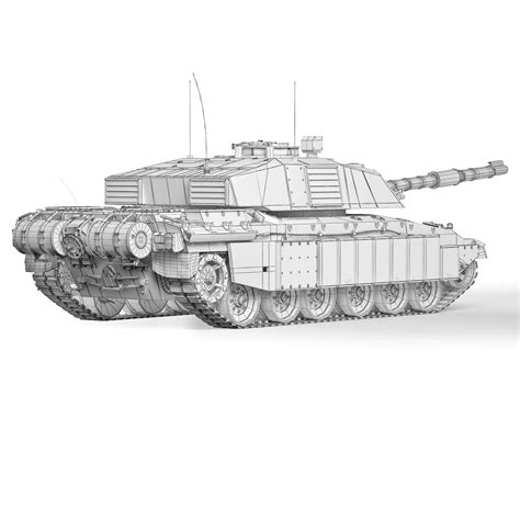 Tank Challenger 2 2010 - 3D Model by podshyvalov