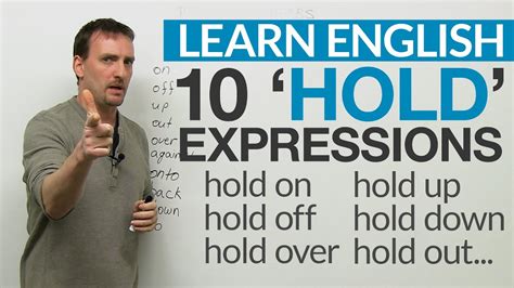 10 HOLD Phrasal Verbs: hold up, hold to, hold out... | ข้อมูลทั้งหมด ...