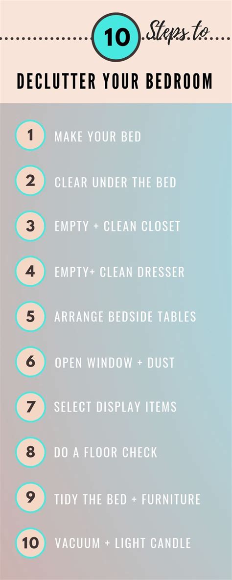 The Best Way to Declutter Your Bedroom- in 10 Steps | Room cleaning ...