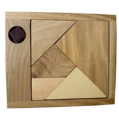 Black Square Puzzle, Wooden Square Puzzle, Tangram Puzzle, Wood Toy, Wooden Puzzle for Kids ...