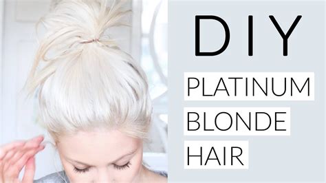 DIY Icy White Platinum Blonde Hair Tutorial - YouTube