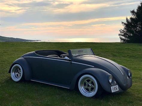 Classic 1961 Volkswagen Beetle Is Given a Dapper Transformation in Matte Black | Volkswagen ...