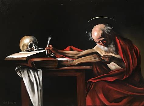 Study Caravaggio – Saint Jerome Writing | Markéta Grimaux Art