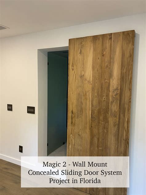 Magic 2 - Wall Mount Concealed Sliding System for Wood Doors. Made in ...