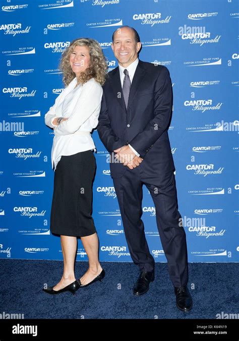 Edie Lutnick, Howard W. Lutnick in attendance for Cantor Fitzgerald ...