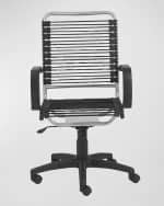 Euro Style Bradley Black High Back Bungie Office Chair | Horchow