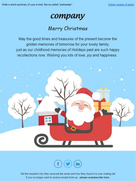 Free Christmas Card Email Templates