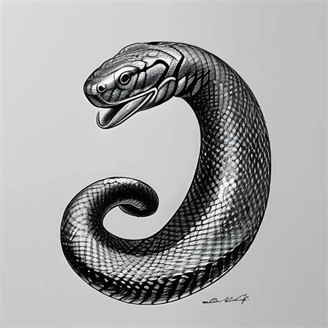 cobra snake, Pencil Sketch - Arthub.ai