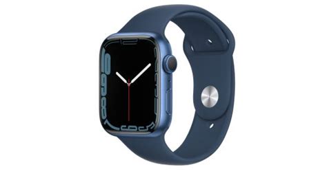 Apple Watch Series 7 45mm (MKNR3, Blue Aluminium Abyss Blue Sport Band ...