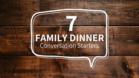 7 Family Dinner Conversation Starters - Godly Parent