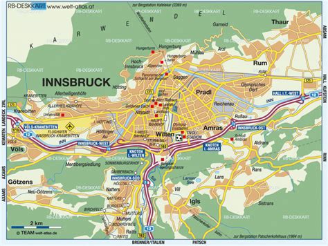 INNSBRUCK MAP - ToursMaps.com