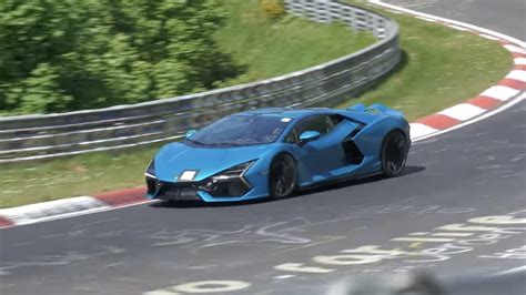 Hear the Lamborghini Revuelto Wind Out Its 9,500-RPM V12 at the Nurburgring