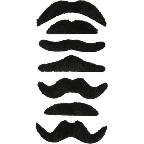 Adult Mustache Adult Halloween Accessory, 7-Pack - Walmart.com