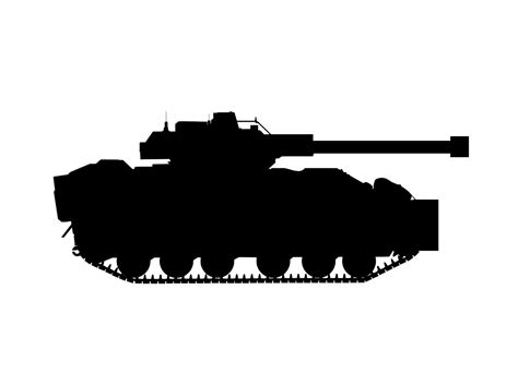 download free images and Illustrations : Illustration of armed Force's tank silhouette Sign ...