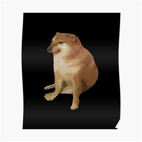 Cheems Dog Posters | Redbubble