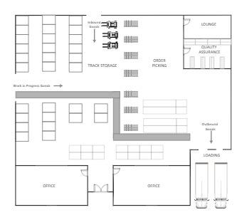 Warehouse Floor Plan Templates | EdrawMax Free Editable