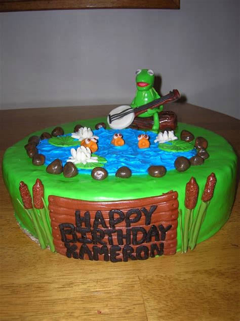 Kermit The Frog B-Day Cake - CakeCentral.com