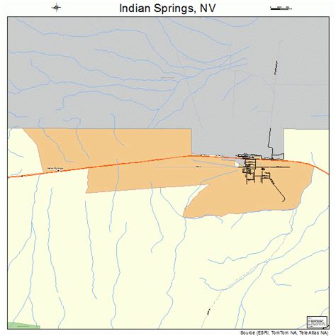 Indian Springs Nevada Street Map 3235300