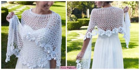 Beauiful Crochet Lace Shawl - Free Patterns - DIY 4 EVER