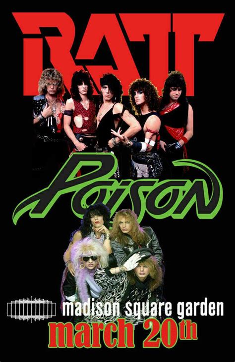 Ratt Band Concert Poster 13x19 inches