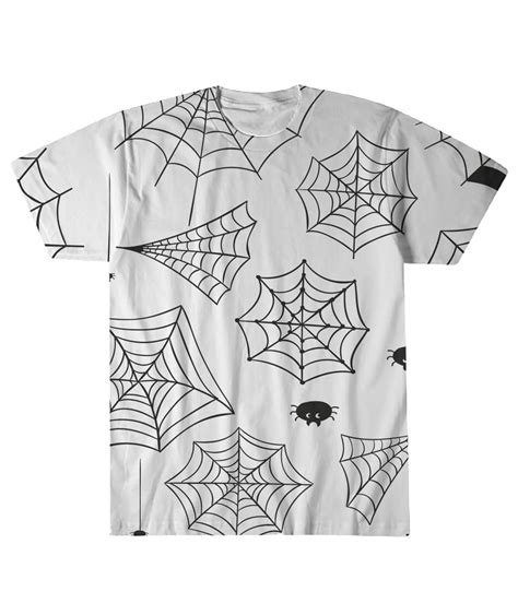 Halloween Spider Web Full Print T shirt | Print t shirt, Halloween ...