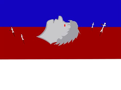 The Sorbian flag but it's the Third Impact : vexillologycirclejerk