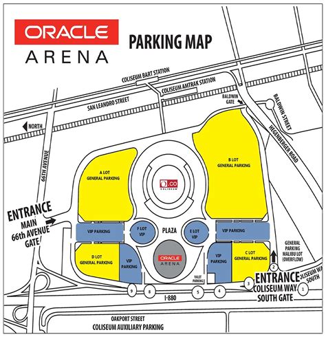 Oracle Arena Parking Map Warriors Game | Golden State Warriors | Pinterest | Oracle arena ...