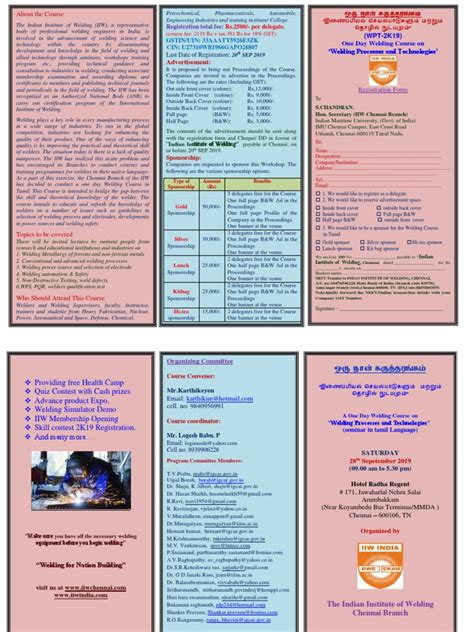 COURSE - ON - WELDING - TECHNOLOGY - 28 Sep 2019@@ | PDF | Welding | Construction