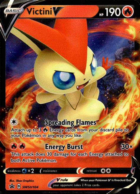 Victini V - SWSH104 - Sword & Shield Promo – Card Cavern Trading Cards, LLC