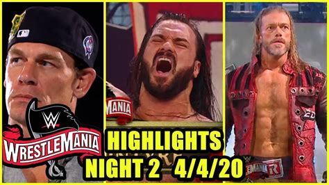 WWE WrestleMania 36 Full Highlights HD - 5 April 2020 - WWE WrestleMania 2020 Highlights [Night ...