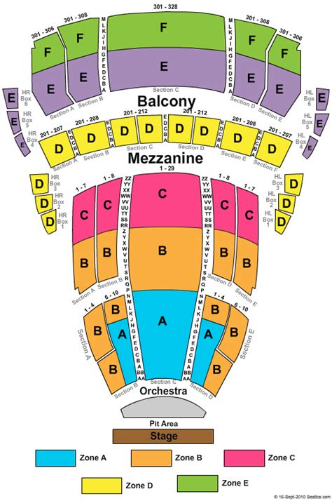 Buell Theatre Seating Chart | Buell Theatre | Denver, Colorado