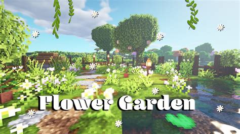 How To Build an Aesthetic Flower Garden in Minecraft - YouTube