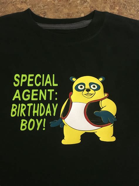 Special agent oso birthday party shirt custom made by J & J personalized gifts Special Agent ...