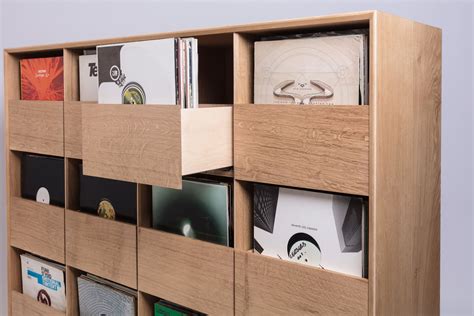 English oak vinyl storage cabinet – Artofit