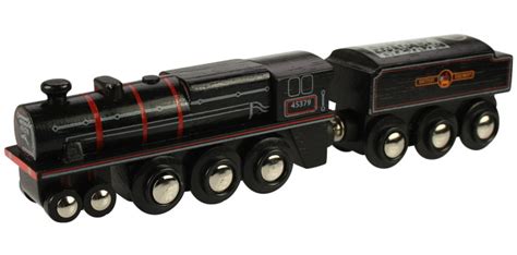 Lil Chugs Wooden Trains Steam Locomotive And Coal Tender-Red ...