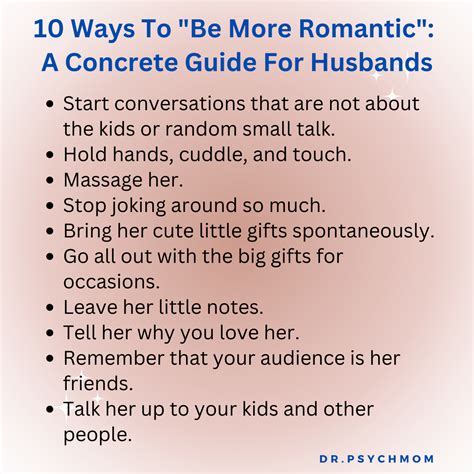 10 Ways To "Be More Romantic": A Concrete Guide For Husbands