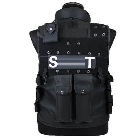 Outdoor Genuine Man's Tactical Vest Black Bulletproof Vest Model ...