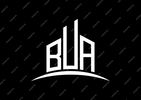 Premium Vector | Letter BUA building vector monogram logo design template Building Shape BUA logo