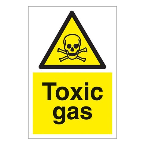 HAZARD SIGN:- TOXIC GAS 200X300 – MRS Scientific