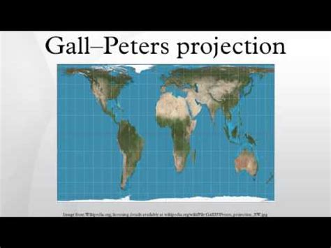 Gall–Peters projection - YouTube