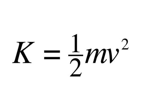 Kinetic Energy Equation: in Joules (kg-m/s^2) | Kintic energy | Pinterest | Kinetic energy and ...