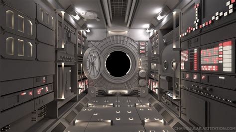 ArtStation - Space Station Interior (3D Model)