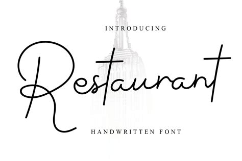 Restaurant Font by GiaLetter · Creative Fabrica