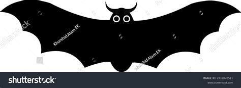 Halloween Bat Cartoon Icon Black Silhouette Stock Vector (Royalty Free) 2219070511 | Shutterstock